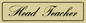 DV1162: head teacher - door sign