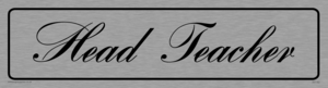 DV1162: head teacher - door sign