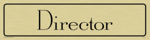 DV1171: director - door sign