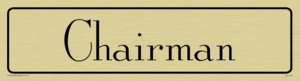 DV1172: chairman - door sign