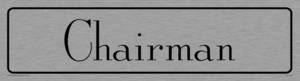 DV1172: chairman - door sign