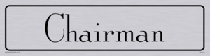 DV1172: chairman - door sign