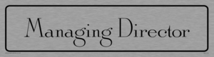 DV1173: managing director - door sign