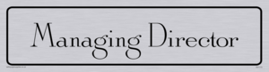 DV1173: managing director - door sign