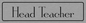 DV1174: head teacher - door sign