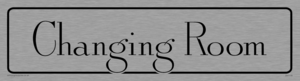 DV1179: changing room - door sign