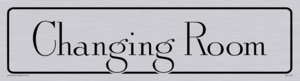 DV1179: changing room - door sign