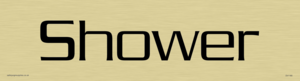 DV1180: shower - door sign