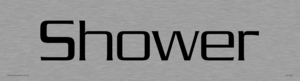 DV1180: shower - door sign