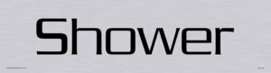 DV1180: shower - door sign
