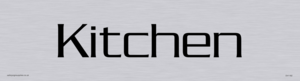 DV1182: kitchen - door sign