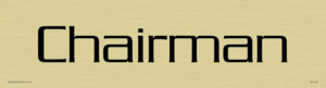 DV1184: chairman - door sign