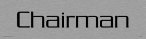 DV1184: chairman - door sign