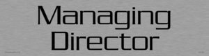 DV1185: managing director - door sign