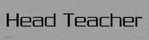 DV1186: head teacher - door sign