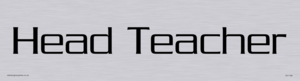 DV1186: head teacher - door sign