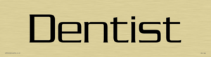 DV1188: dentist - door sign