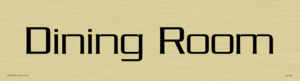 DV1190: dining room - door sign