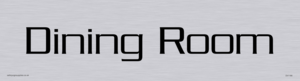 DV1190: dining room - door sign