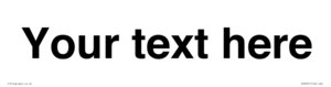 DV3031: Custom door sign with Helvetica Font