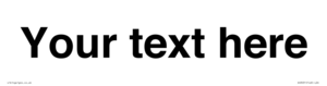 DV3031: Custom door sign with Helvetica Font