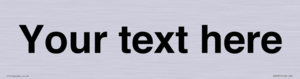 DV3031: Custom door sign with Helvetica Font