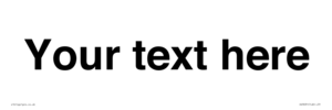 DV3031: Custom door sign with Helvetica Font