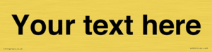 DV3031: Custom door sign with Helvetica Font
