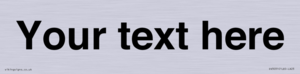 DV3031: Custom door sign with Helvetica Font