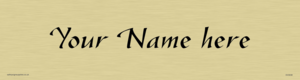 DV3038: Custom Door Sign With Gazelle Font