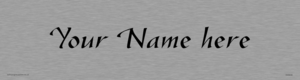 DV3038: Custom Door Sign With Gazelle Font