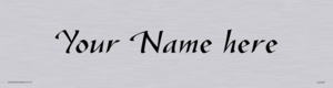DV3038: Custom Door Sign With Gazelle Font