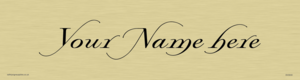 DV3040: Custom Door Sign With Lords Wish Font