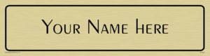 DV3041: Custom Door Signs With Peignot Light Font