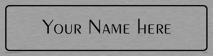 DV3041: Custom Door Signs With Peignot Light Font