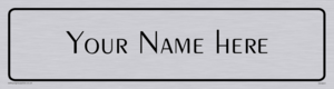 DV3041: Custom Door Signs With Peignot Light Font