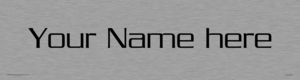 DV3042: Custom Door Sign With Serpentine Light Font