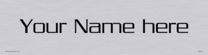 DV3042: Custom Door Sign With Serpentine Light Font