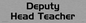 DV5526: Deputy head teacher - door sign