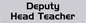 DV5526: Deputy head teacher - door sign