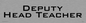 DV5549: deputy head teacher - door sign