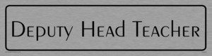 DV5550: deputy head teacher - door sign