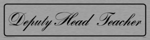 DV5553: deputy head teacher - door sign