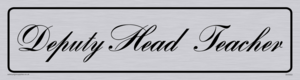DV5553: deputy head teacher - door sign