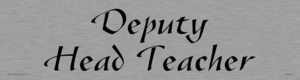 DV5554: deputy head teacher - door sign