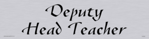 DV5554: deputy head teacher - door sign