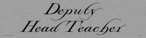DV5555: deputy head teach - door sign