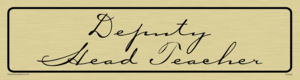 DV5556: deputy head teacher - door sign