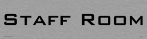 DV5557: staff room - door sign