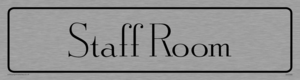 DV5566: staff room - door sign